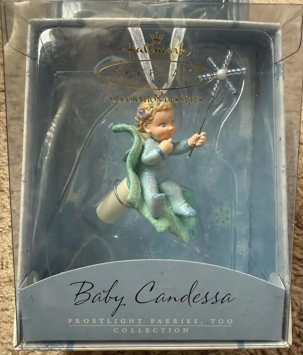 Hallmark Keepsake Ornament 4-Piece Set: Baby Delandra, Baby Candessa, Baby Estre